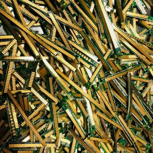 Processed By eBay with ImageMagick, z1.1.0. ||B2 Trimmed Gold RAM Fingers For Gold Recovery