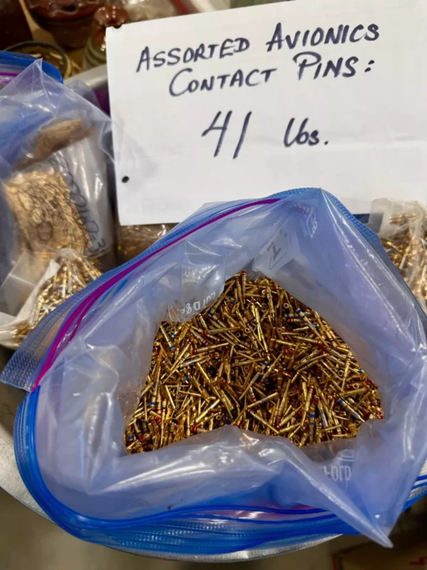 s-l1600-1 18.6 Kg (41 lbs.) High Gold-Plated Avionics Pin Contacts for Gold Scrap Recovery
